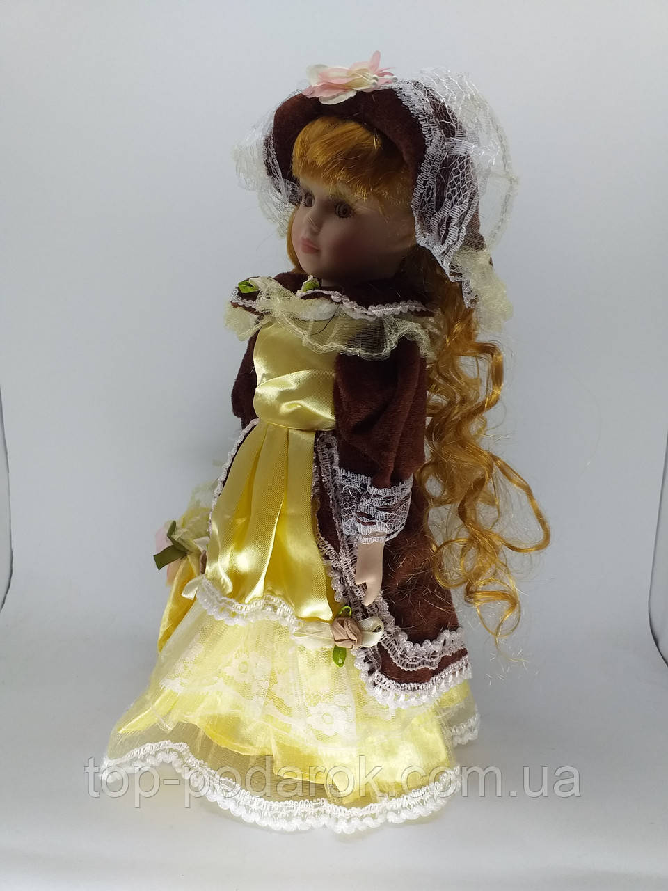 Кукла фарфоровая декоративная Эмма высота 30см - фото 5 - id-p5415892