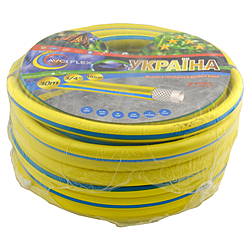 Шланг поливальний Avci Flex УКРАЇНА 3/4" L20 жовтий із блакитною смугою