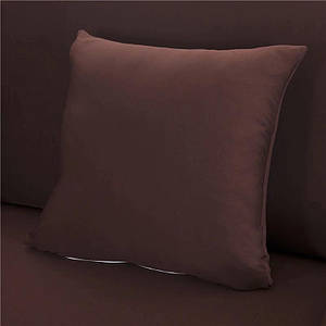Декоративна наволочка для подушки коричневий 45 х 45 Код 14-0001