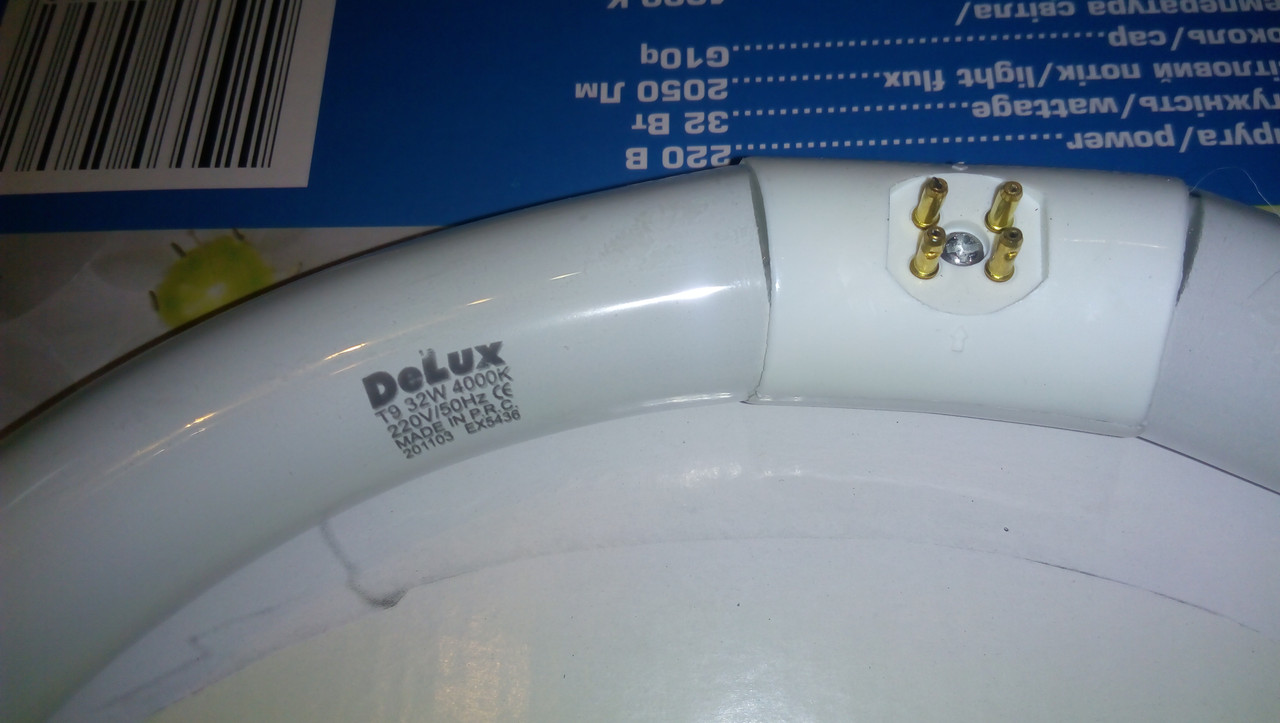 Лампа люмінесцентна кільцева DELUX Т9 32 Вт/54: продаж, ціна у Одесі ...