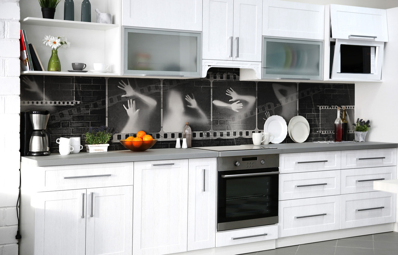 Самоклеюча Плівка для Фартуха Секрети кіно наклейка на стіну Абстракція 600*2000 мм, фото 1