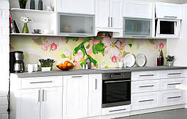 Самоклеюча Плівка для Фартуха Вишневий аромат наклейка на стіну 60х200см Квіти