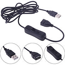 Подовжувач USB2.0 з перемикачем 2 метра тато-мама, фото 3