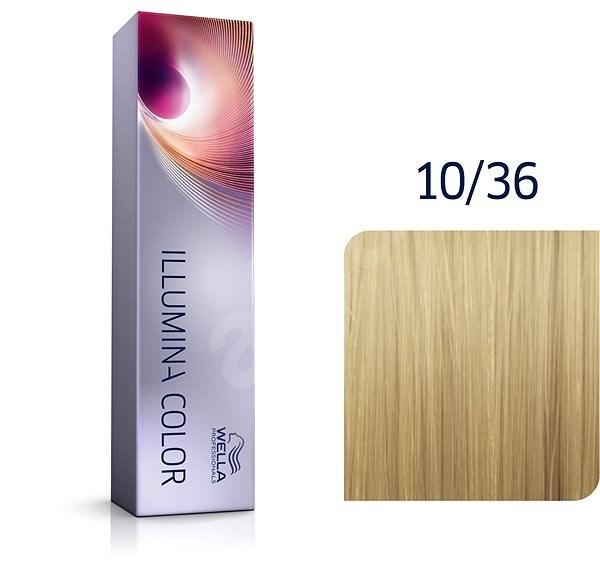 Фарба для волосся яскравий блонд золотисто-фіолетовий Wella Illumina Color 10/36