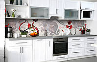 Самоклеючий фартух для кухні Кров любові кухонна наклейка на стіну Абстракція 600*3000 мм