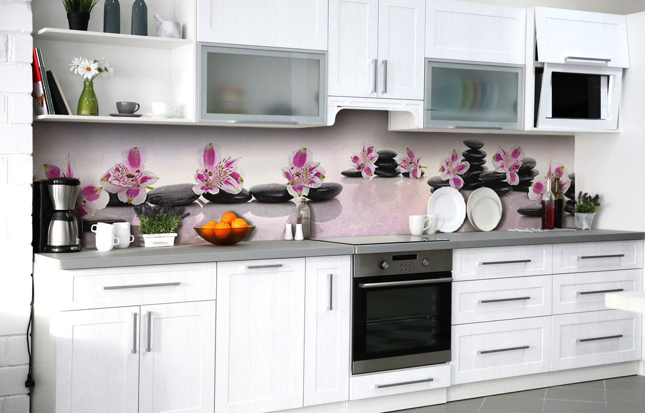 Кухонний фартух 3Д плівка Бал каміння фотодрук наклейка на стіну Абстракція 600*2000 мм, фото 1