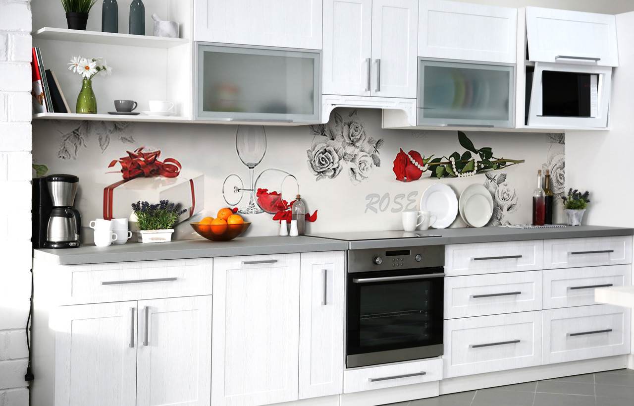 Самоклеюча Плівка для Фартуха Милий комплімент наклейка на стіну Абстракція 600*2000 мм, фото 1