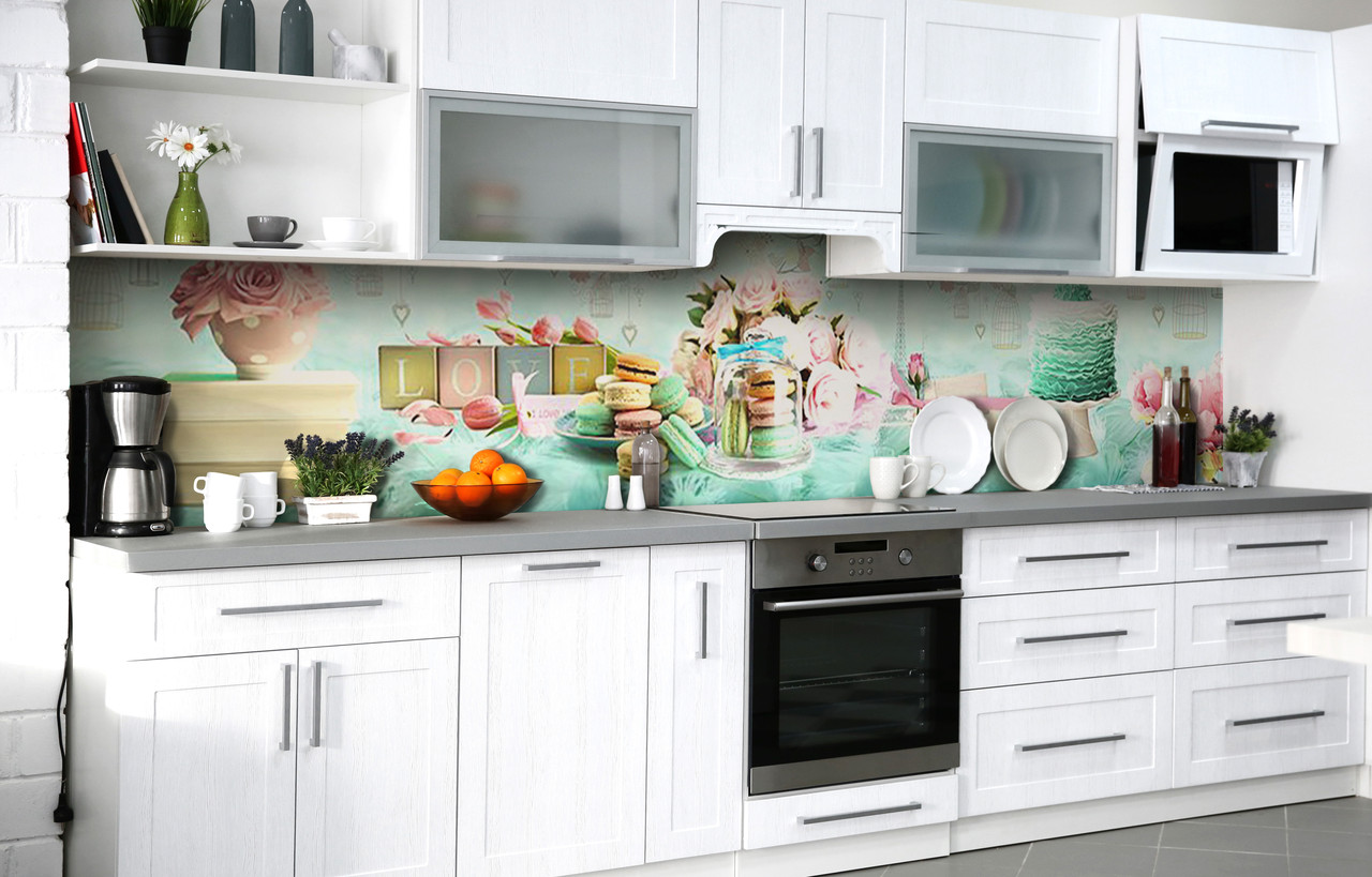 Кухонний фартух 3Д плівка Шлях до серця Фотодрук наклейка на стіну Абстракція 600*2000 мм