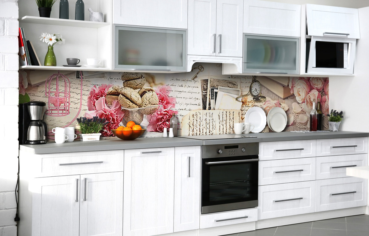 Самоклеюча Плівка для фартуха Французьке печиво наклейка на стіну Абстракція 600*2000 мм, фото 1