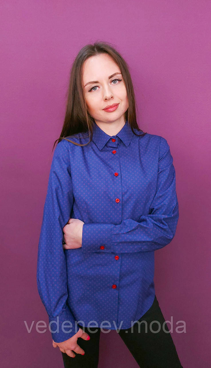 Класична блуза принт точки