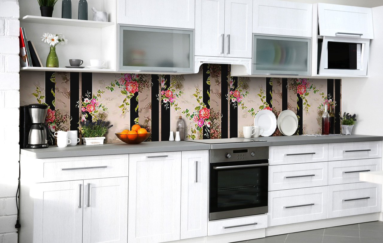 Самоклеюча Плівка для Фартуха Темна витонченість наклейка на стіну Абстракція 600*2000 мм