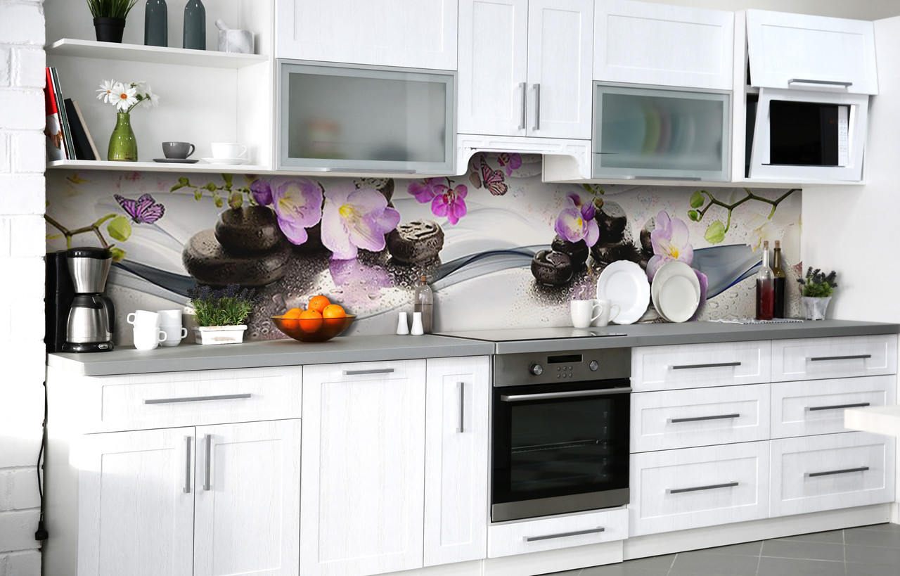 Самоклеюча Плівка для Фартуха Ранкова медитація наклейка на стіну Абстракція 600*2000 мм, фото 1