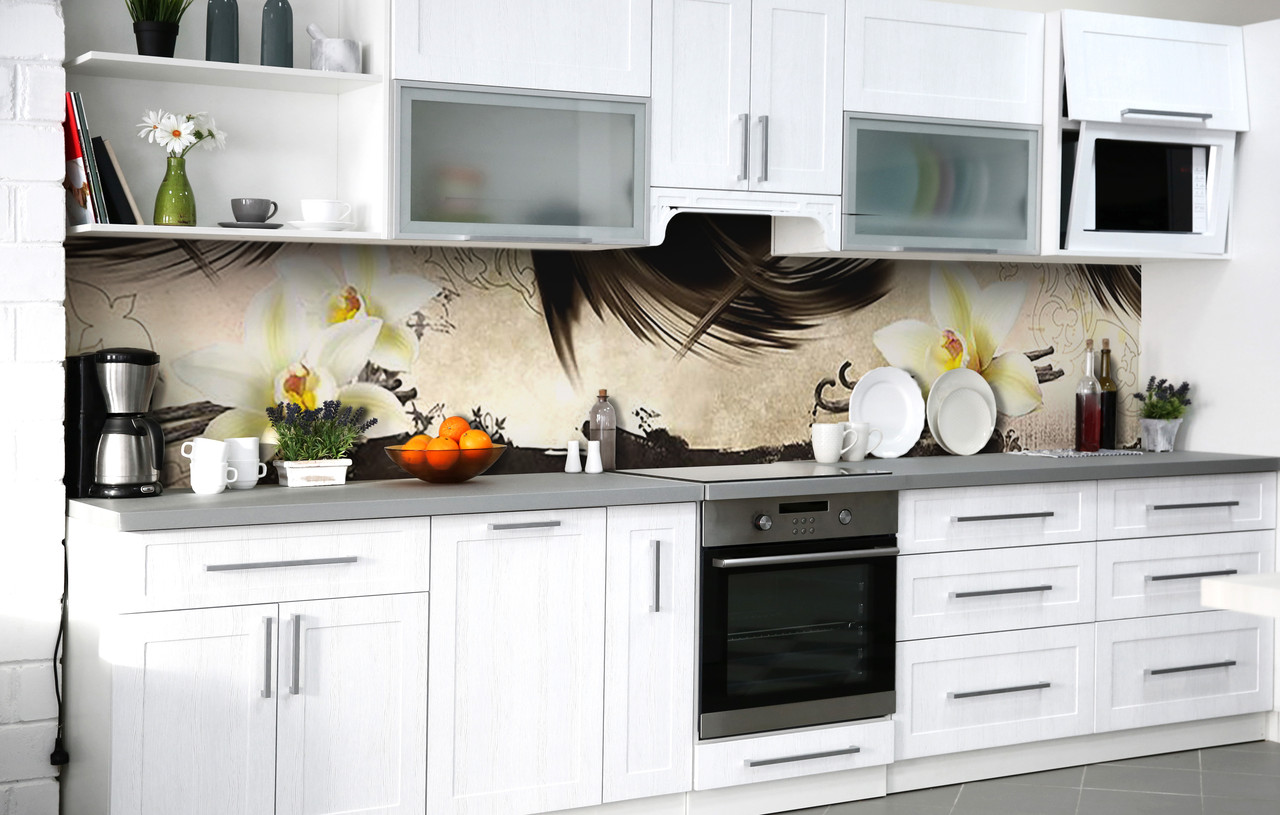 Самоклеюча Плівка для Фартуха Палички ванілі наклейка на стіну Абстракція 600*2000 мм