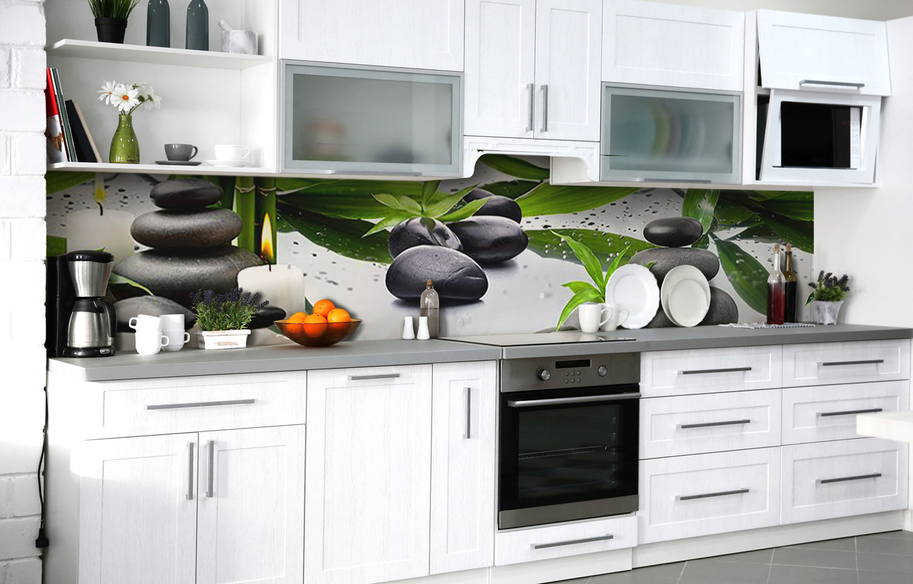 Кухонний фартух 3Д плівка Медитація фотодрук наклейка на стіну Абстракція 600*2000 мм