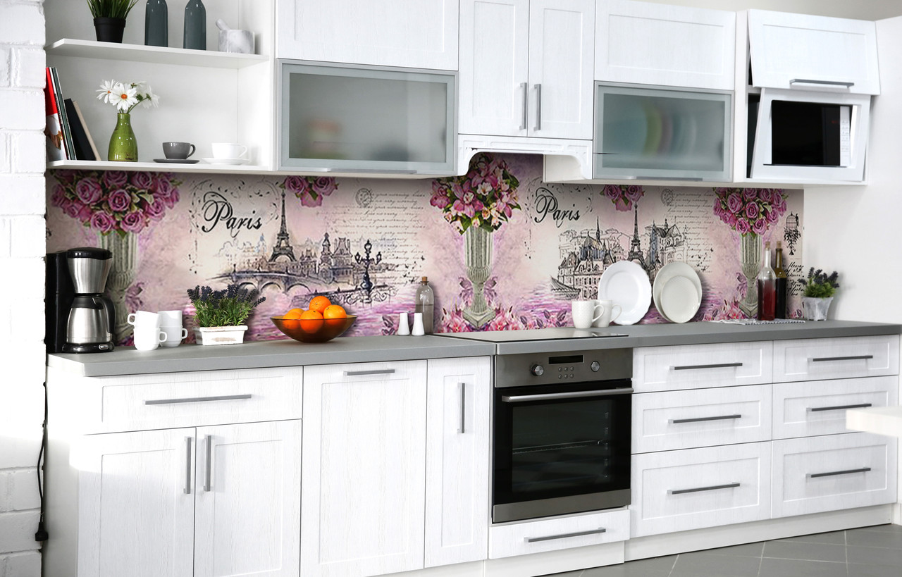 Самоклеюча Плівка для Фартуха Шикарні букети наклейка на стіну Абстракція 600*2000 мм