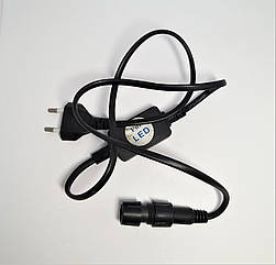 Силовий кабель 2-полюсний з вилкою для світлового кабелю LED LRLx2