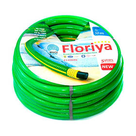 Шланг поливальний Evci Plastik ФЛОРІЯ (Floriya) 3/4" L20 зелений із жовтою смугою