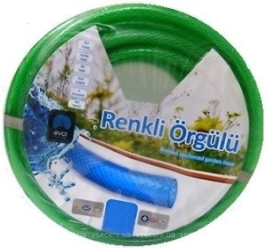 Шланг поливальний Evci Plastik КВІТНОЇ Renkli Orgulu 3/4" L30 (Капр) синій або зелений