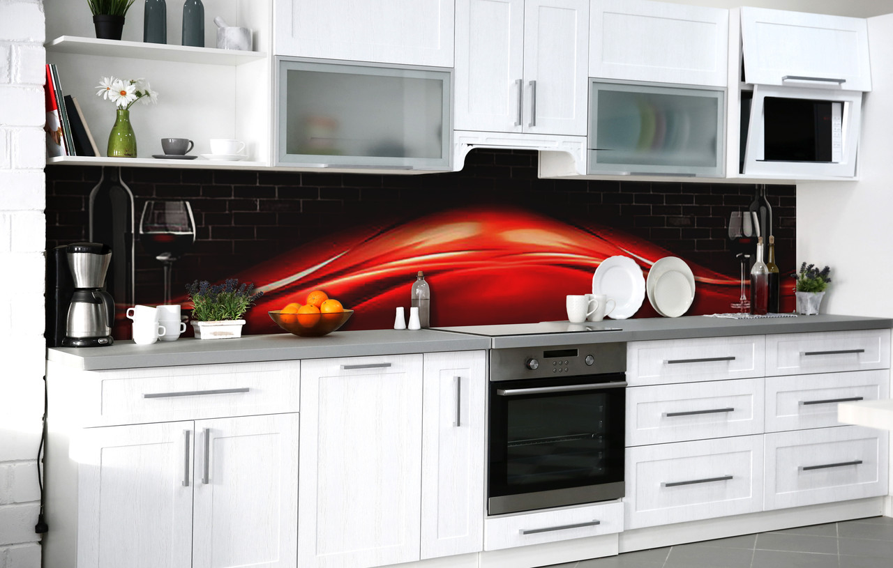 Самоклеюча Плівка для Фартуха Гаряча пристрасть наклейка на стіну Абстракція 600*2000 мм