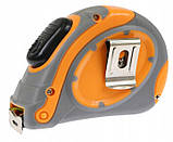 Рулетка будівельна автостоп Richmann 7,5м X 25мм II клас точності (Ергономічна форма покрита протиковзким покриттям з гуми ABS. ), фото 3