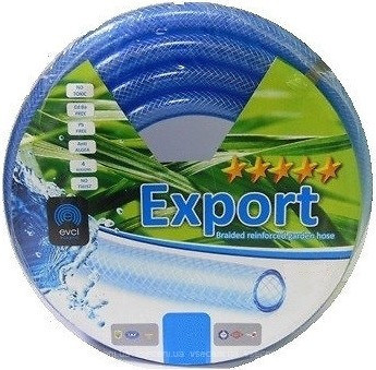 Шланг поливальний Evci Plastik ЕКСПОРТ (Export) 1" L50 синій прозорий