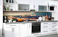 Самоклеющийся фартук для кухни Итальянский вечер кухонная наклейка на стену 60х300см Пейзаж