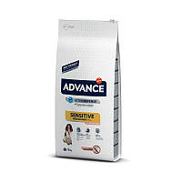 Advance Dog Med/Maxi Sensitive Salmon&Rice для взрослых собак с чувствительным пищеварением лосось и рис 12кг