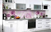 Самоклеющийся фартук для кухни Пурпурный блеск кухонная наклейка на стену Абстракция 600*3000 мм
