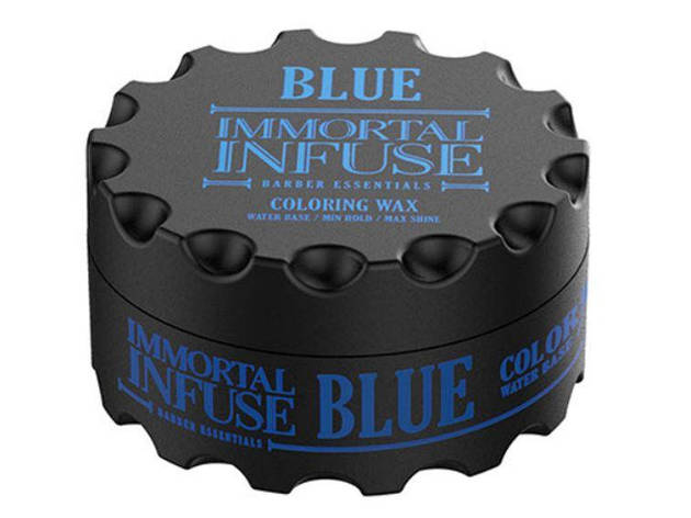 Синій кольоровий віск для волосся Immortal Blue Coloring Wax 100мл (152-073), фото 1