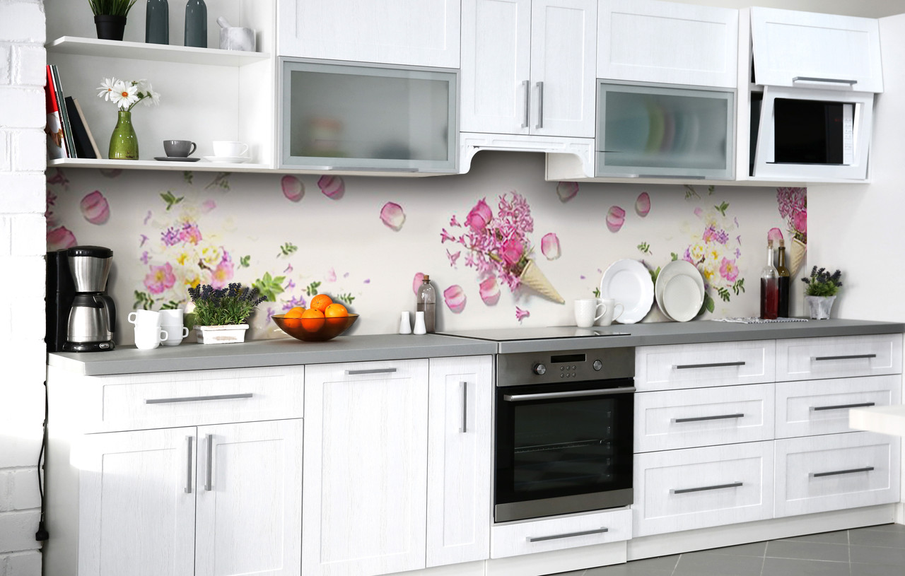 Самоклеюча Плівка для Фартуха Ароматне морозиво наклейка на стіну Абстракція 600*2000 мм, фото 1