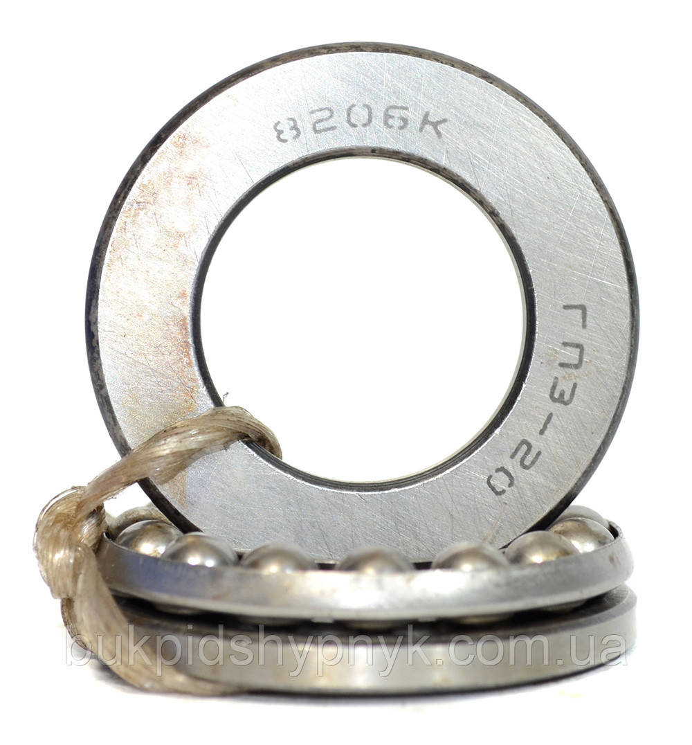 Підшипник опорний кульковий ГПЗ 51206 (8206) (30x52x16), фото 1
