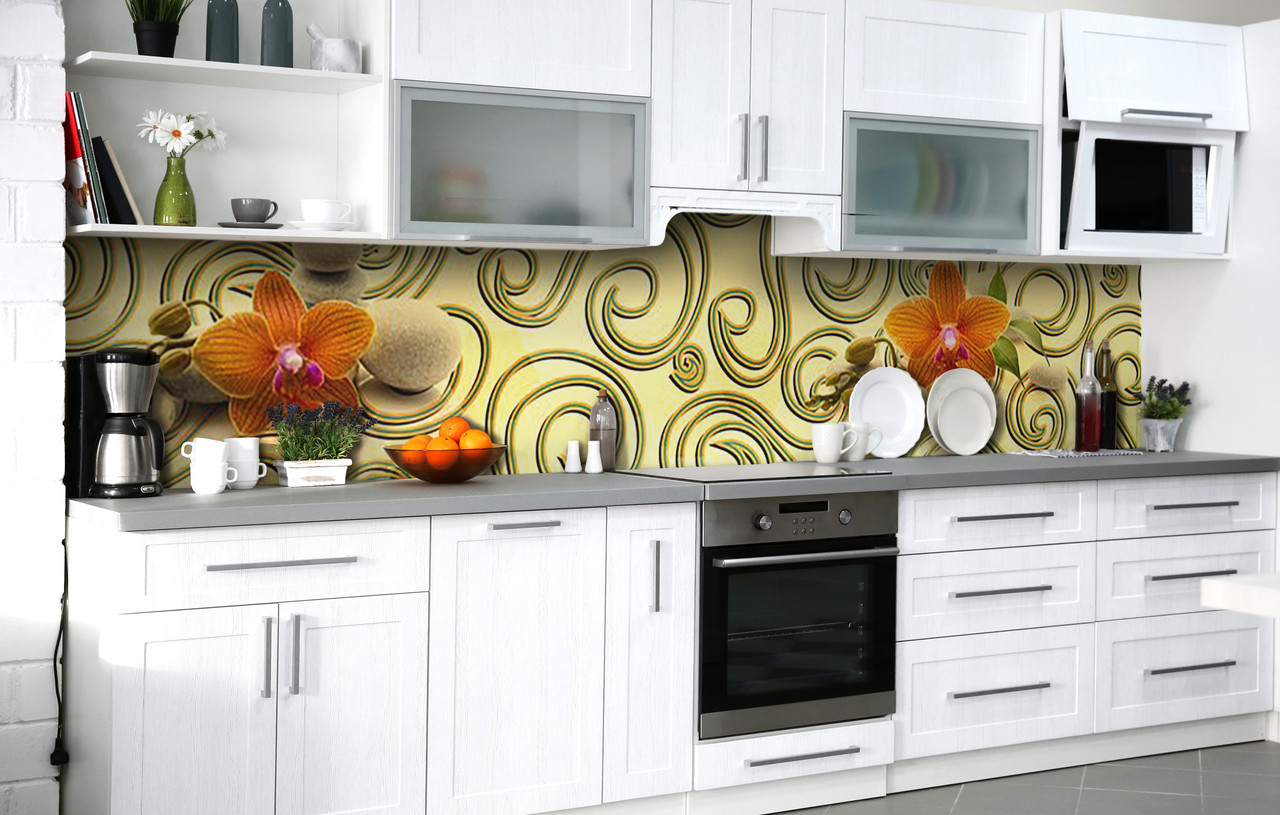 Самоклеюча Плівка для Фартуха Витки мудрості наклейка на стіну Абстракція 600*2000 мм