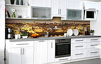 ПВХ пленка для кухонного фартука Ночь над мединой 3Д наклейка на стену 65х250см Пейзаж