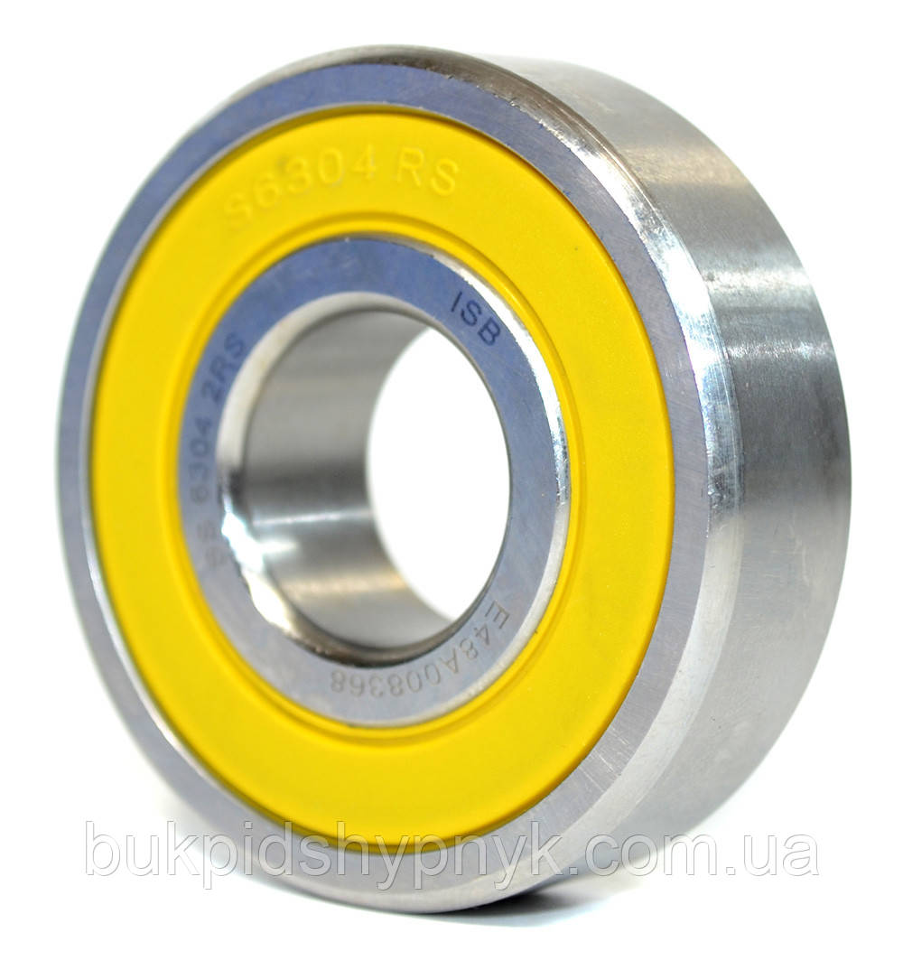 Підшипник нержавіючий ISB 6304 2RS SS SING (180304) (20x52x15), фото 1