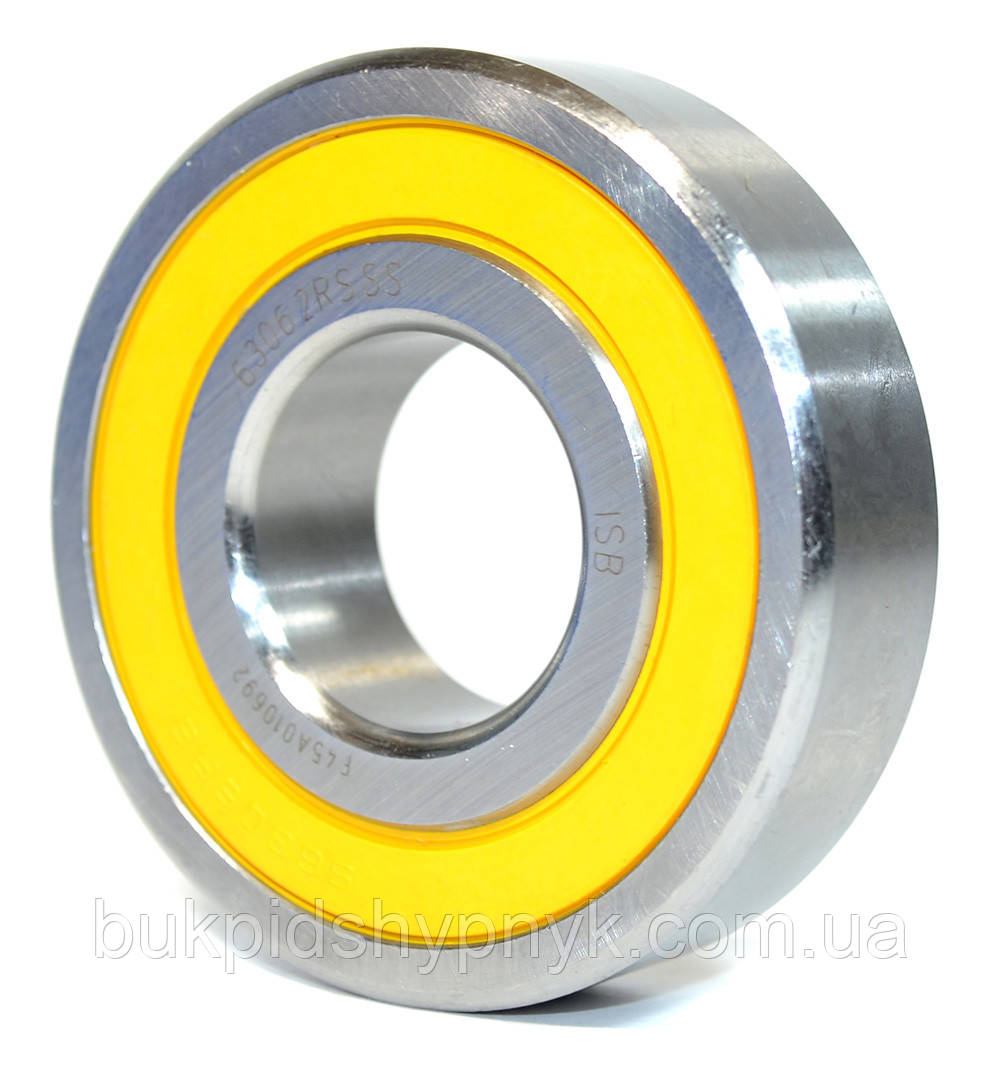 Підшипник для МТЗ-82 на роздавальну коробку (нержавіючої) ISB 6306 2RS SS SING (180306) (30x72x19), фото 1