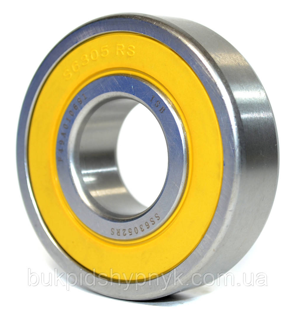 Підшипник для МТЗ-82 на роздавальну коробку (нержавіючої) ISB 6305 2RS SS SING (180305) (25x62x17), фото 1