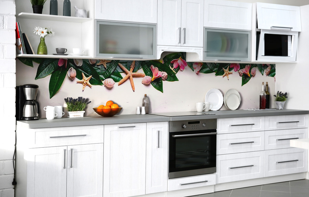 Самоклеюча Плівка для Фартуха Тропічні радості наклейка на стіну Абстракція 600*2000 мм