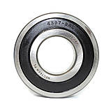 Підшипник для КПП МТЗ-82 коробка передач (вал внутрішній; передня опора) NECTECH 6307 2RS (180307) (35x80x21), фото 2