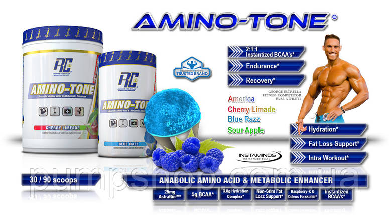 Амінокислоти Ronnie Coleman Signature Amino-Tone +EAA 540 г (30 порц.), фото 3