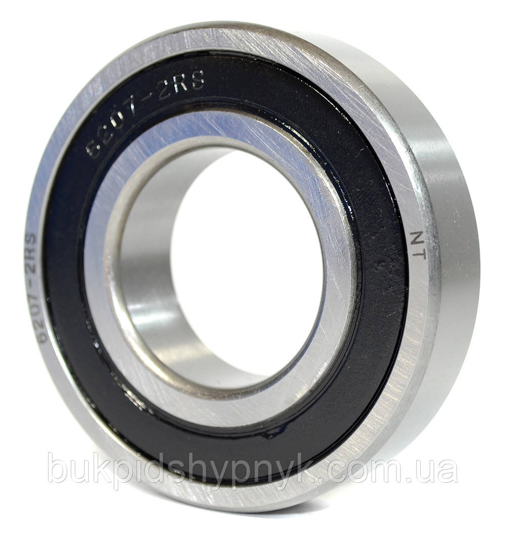 Підшипник кульковий NT 6207 2RS (180207) (35x72x17), фото 1