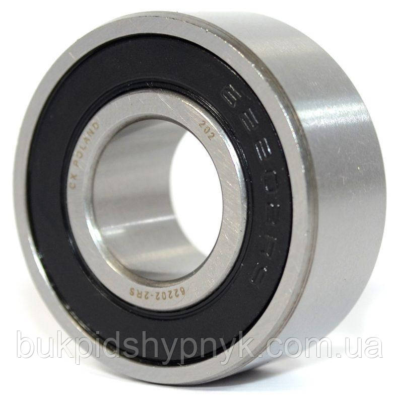 Підшипники генератора Москвич 412 CX 62202 2RS (180502) (15x35x14), фото 1