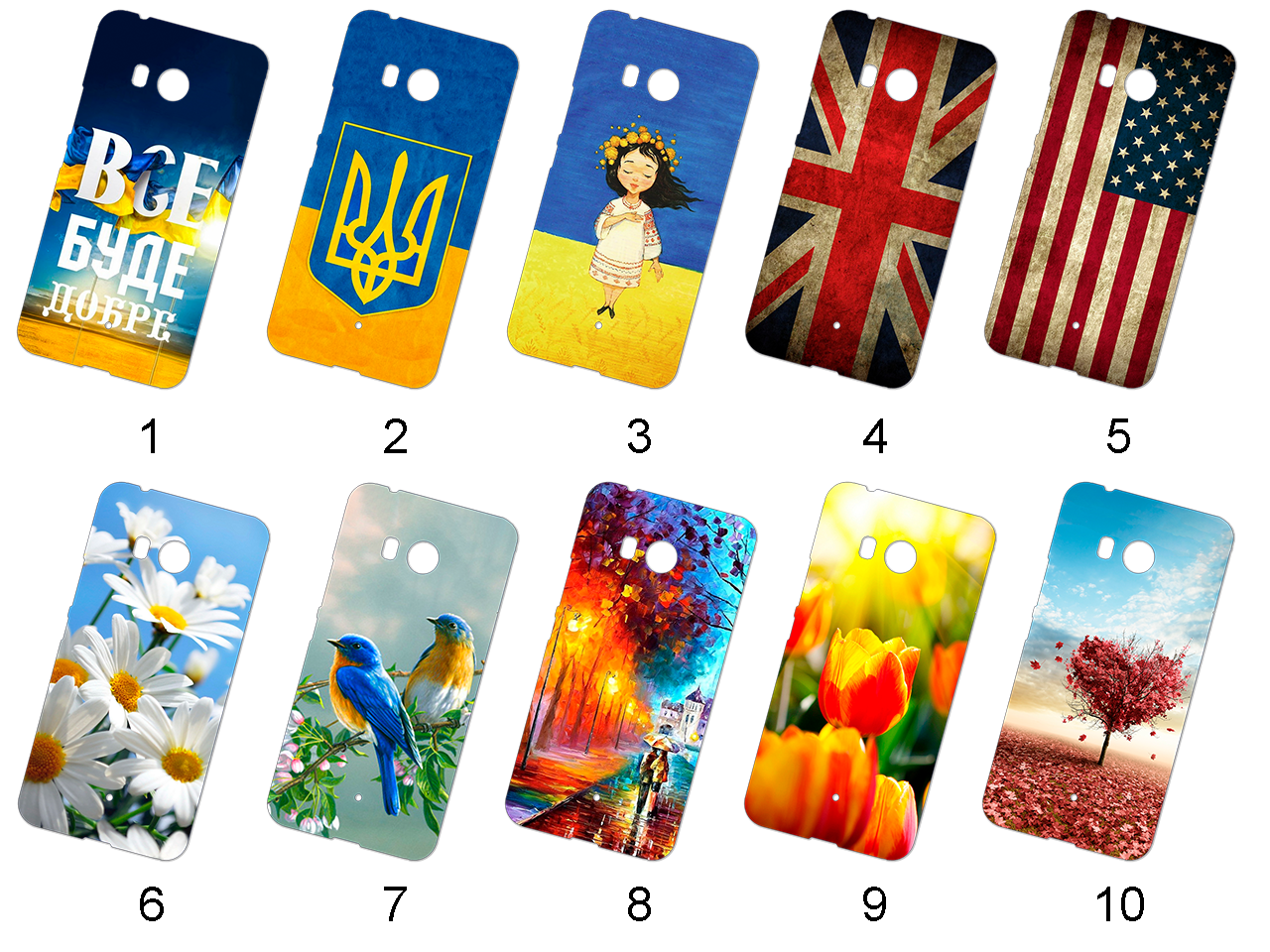 Силіконовий чохол із малюнком для HTC U11, фото 1