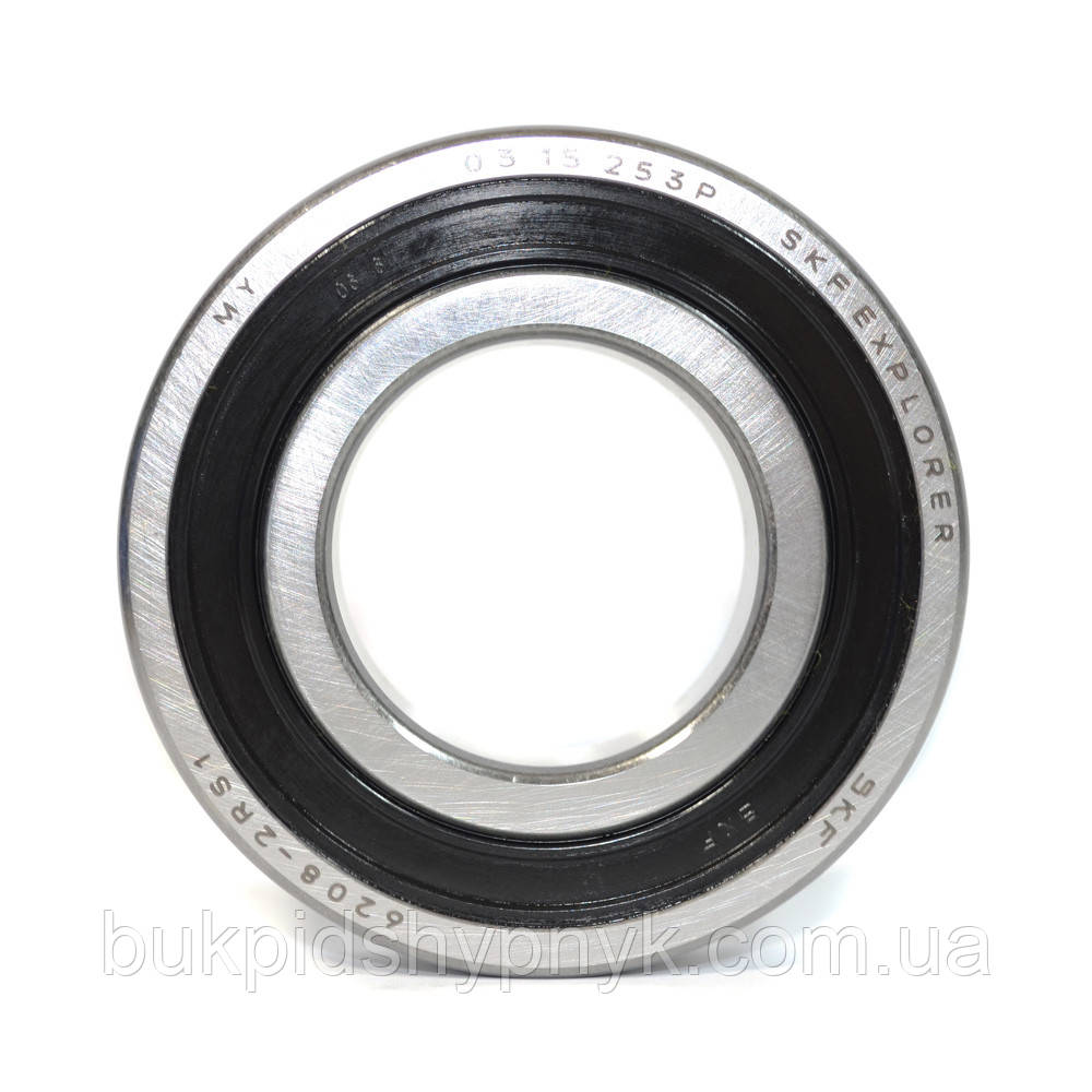 Підшипник коробка роздавальна ГАЗ-66 SKF 6208 2RS1 (180208)(6208 2RS) (40x80x18), фото 1