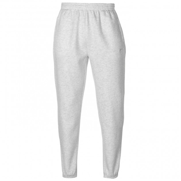 Чоловічі спортивні штани Slazenger Cuffed Fleece Jogging Pants L White Marl У наявності Оригінал!