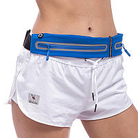 Сумка на пояс для бега с двумя отделениями на молниях YN-DY008 синий