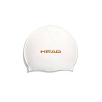 Шапочка для плавания HEAD Silicone Flat (белый)