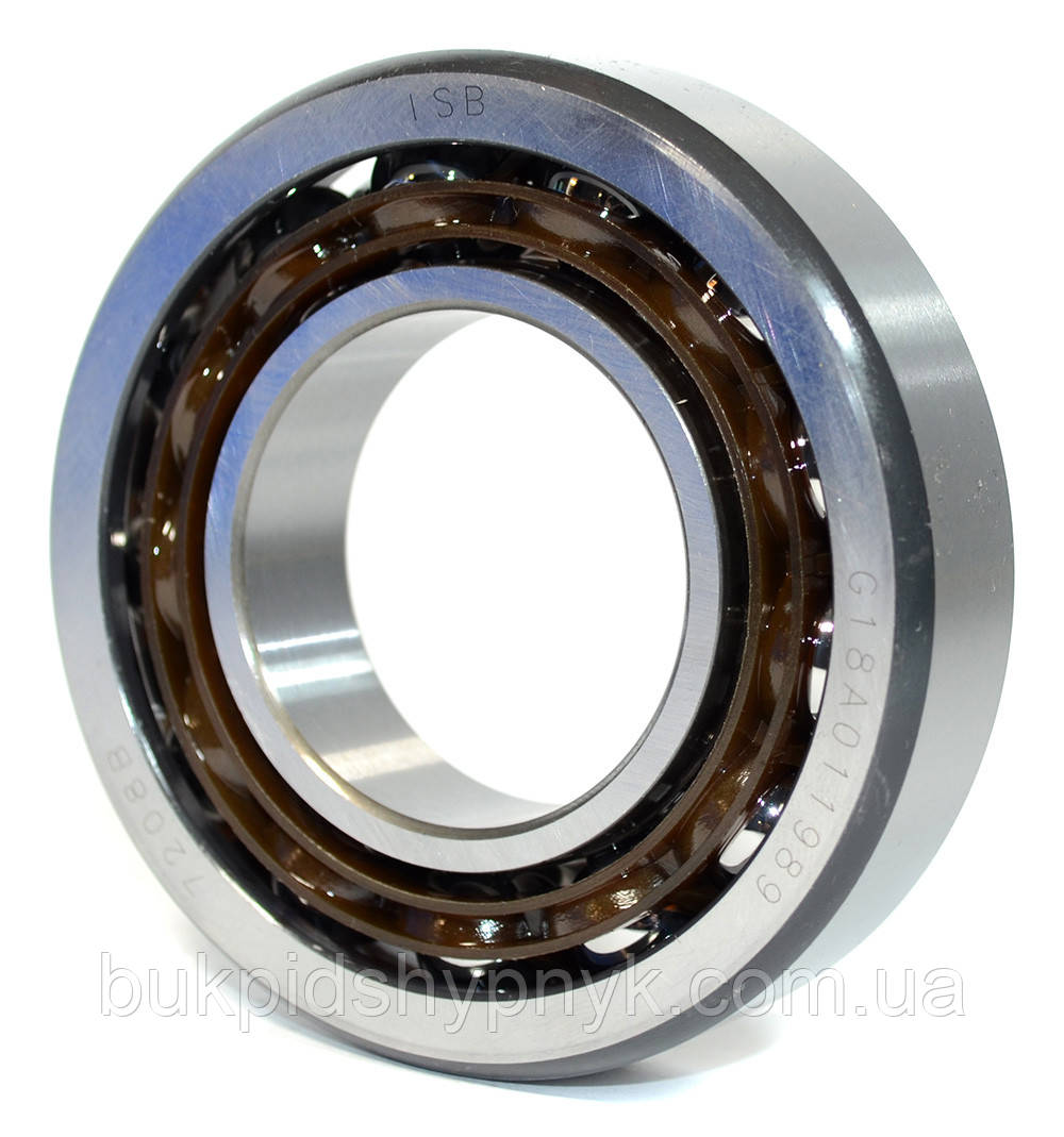 Підшипник кульковий ISB 7208B SING (36208E) (46208E) (40x80x18)