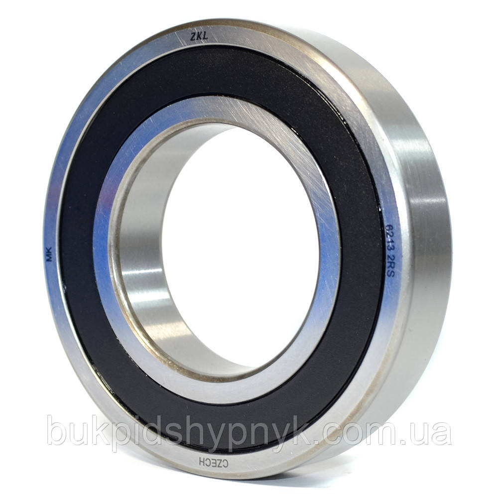 Підшипник кульковий ZKL 6213 2RS (180213) (65x120x23), фото 1