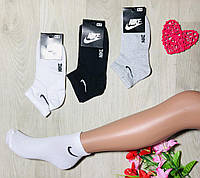 Носки спортивные 12 пар летние сетка хлопок короткие Nike Турция размер 36-41 микс цветов