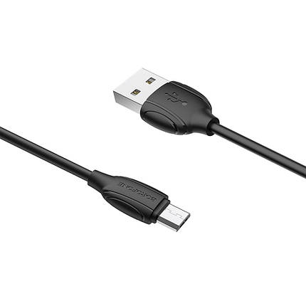 USB кабель Borofone BX19 Micro 1m чёрный, фото 2